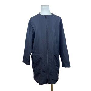 COS Womens Black Long Zip-Up Jacket US Modern Design Size 6